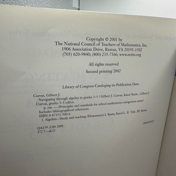 Navigating Through Algebra in Grades 3-5 - Picture 6 of 6